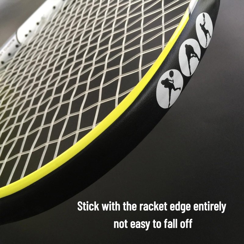 Racket Protections Tape, Tennis Guard Anti Scratch Tape Racket Frame Guard PU Protective Sticker for Tennis Practice Racquetballs
