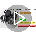 Mini Trampoline Leg Cap Tips - 2 Pack Rubber Floor Protectors