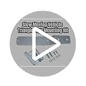 Golf Cart Slow Moving Vehicle Sign Mounting Kit with Brackets and Hardware