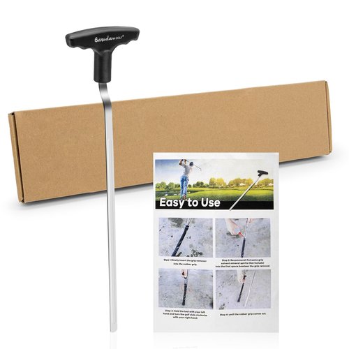 Golf Grip Removal Tool - Black Grip Repair Kits V-Groove Grip Remover Saver for Standard Length Swinging Grips Golf Grip Tool Grip Remover Gripping Tool