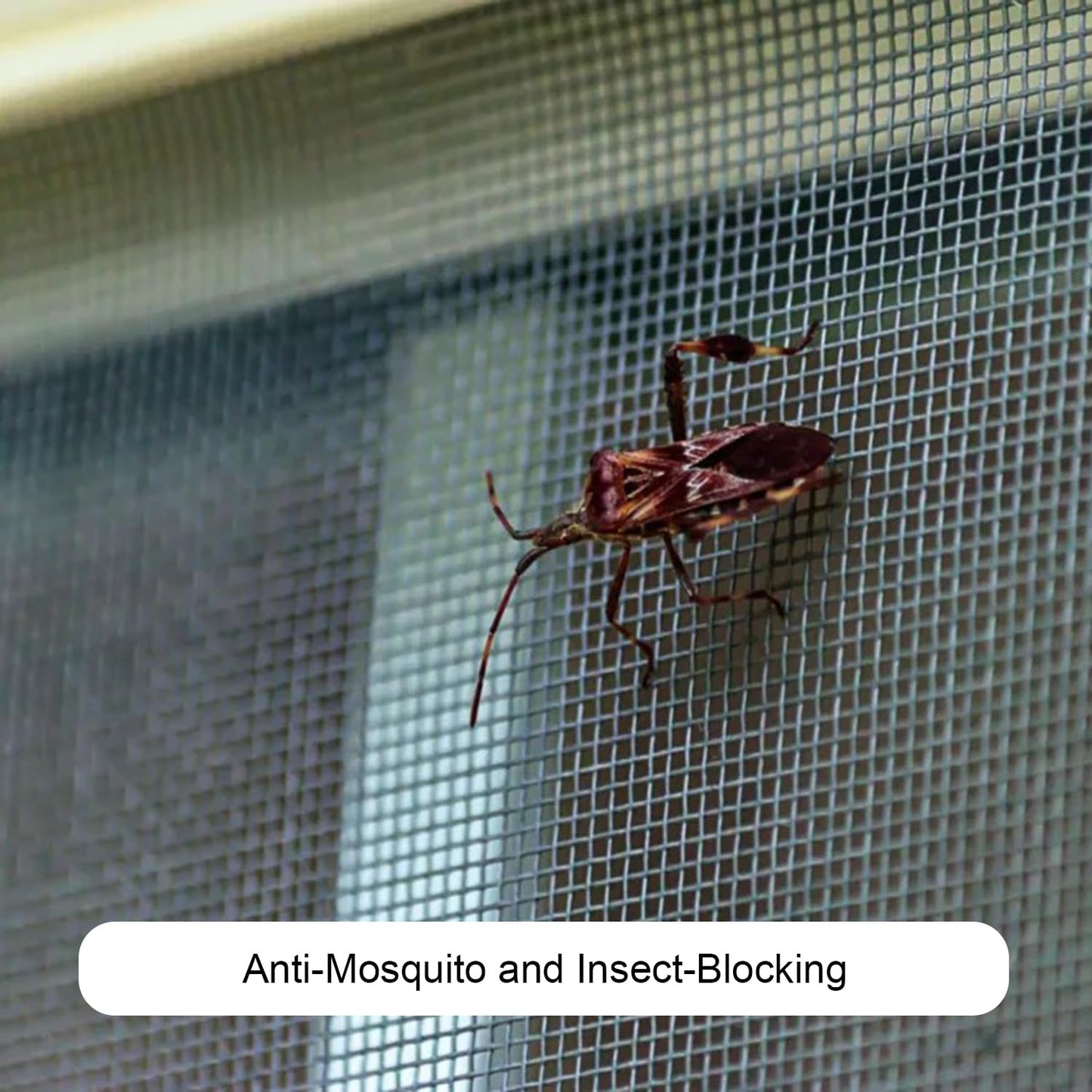 Pet Proof Window Screen Replacement Adjustable Thicken Charcoal Fiberglass Screen Mesh Dog Cat Net for Patio Porch Sliding Door (48"*100")