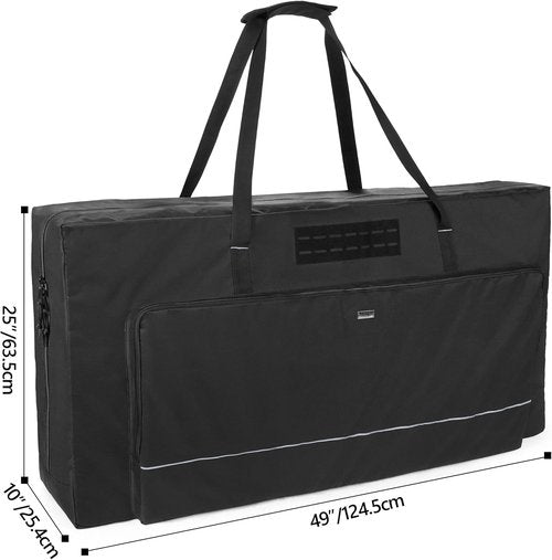 GOBUROS Cornhole Carrying Case - Fits Regulation Size Boards | Padded Shoulder Strap & Sandbag Pockets
