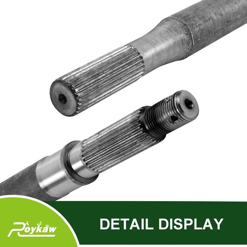 Roykaw EZGO TXT Rear Axle Shaft with Bearing Seal Kit for 1994-up Electric TXT, Medalist Golf Cart Models, Replaces OEM # 20377-G11, Driver Side, 23-7/8" Length