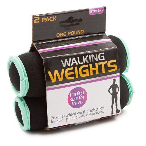 (2 Pack 1lb Walking Weights Soft Hand Grip Exercise Home Gym Accessories