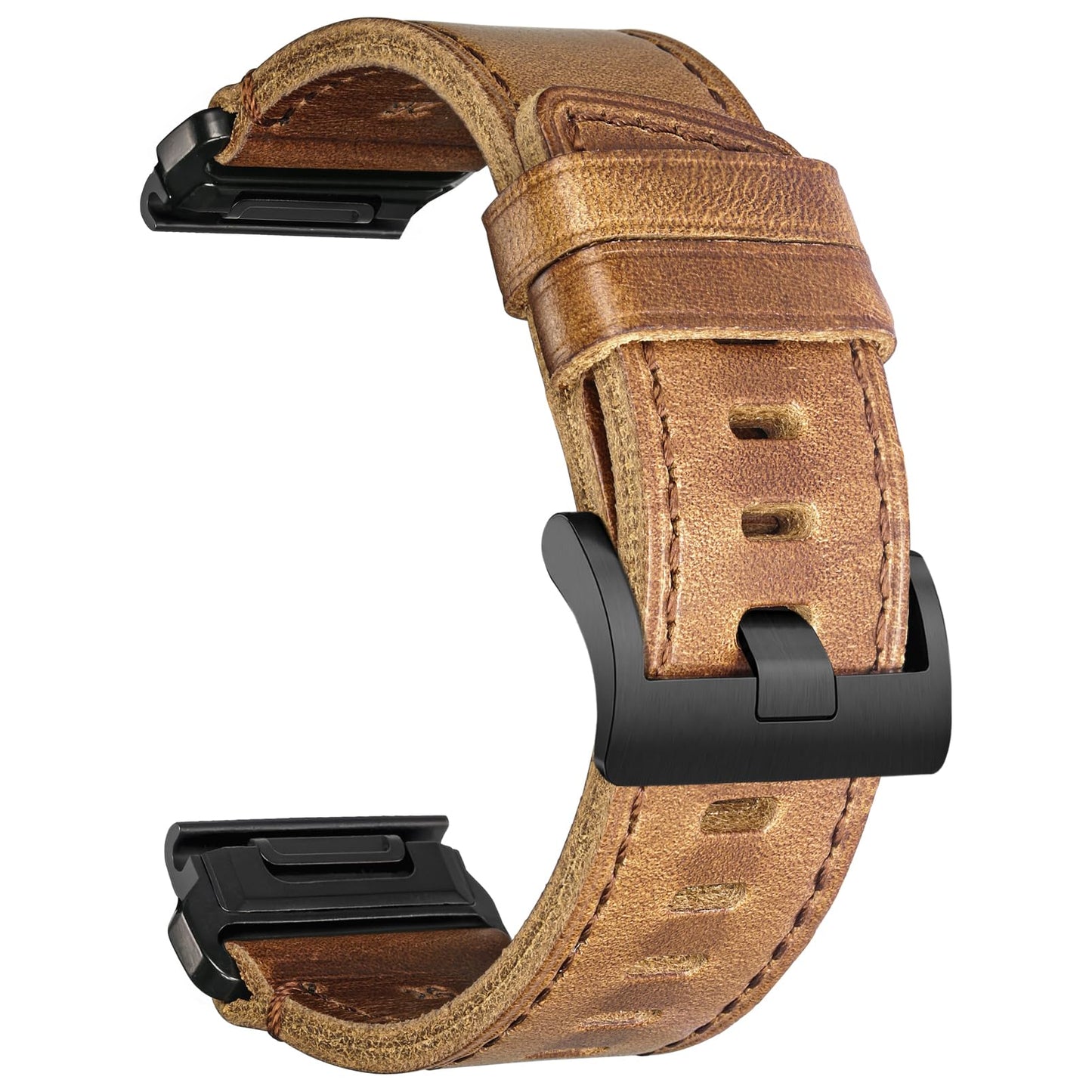 Leather Strap for Garmin Fenix 8 43mm/Fenix 7S/6S/5S, 20mm Replacement Band for Fenix 7S Pro/6S Pro/5S Plus/ 6S Solar/ Instinct 2S/ Instinct 2S Solar /Descent Mk1S / Descent Mk2S / D2 Delta S / Approach S70 - 42 MM