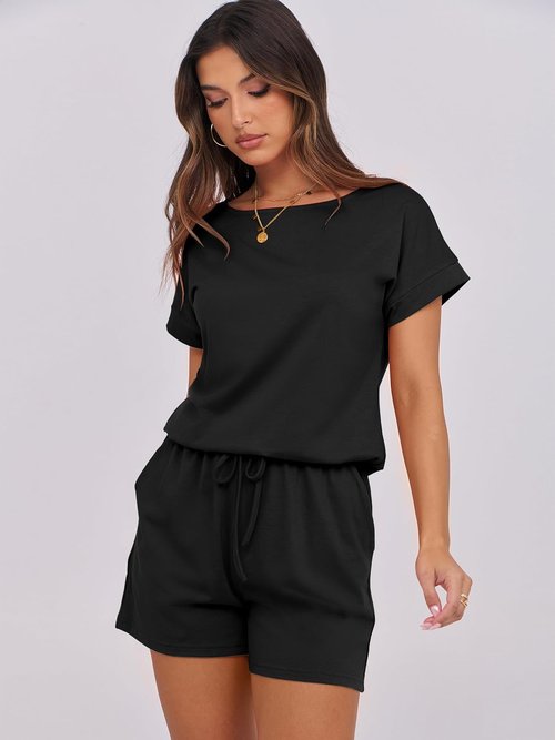 ANRABESS Summer Romper for Women - Casual One-Piece Jumpsuit for Beach Vacation | Stylish Short Pants