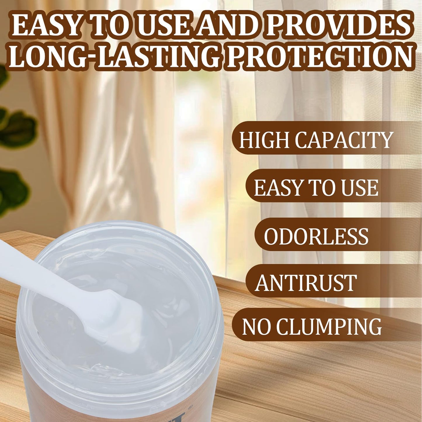 IZEJAZT Drawer Wax,Multi - Purpose Paste Wax and Lubricant for Wood Furniture, Doors and Drawers - Wood Wax, Door Hinge Lubricant, Wood Drawer Lubricant(4 Oz)