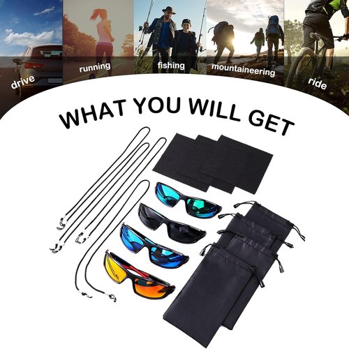 Flutesan Polarized Sunglasses - UV 400 Protection for Men & Women | Ideal for Fishing, Driving & Outdoor Sports