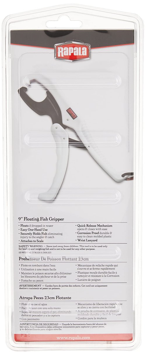 Rapala 9" Floating Fish Gripper 9", white/black