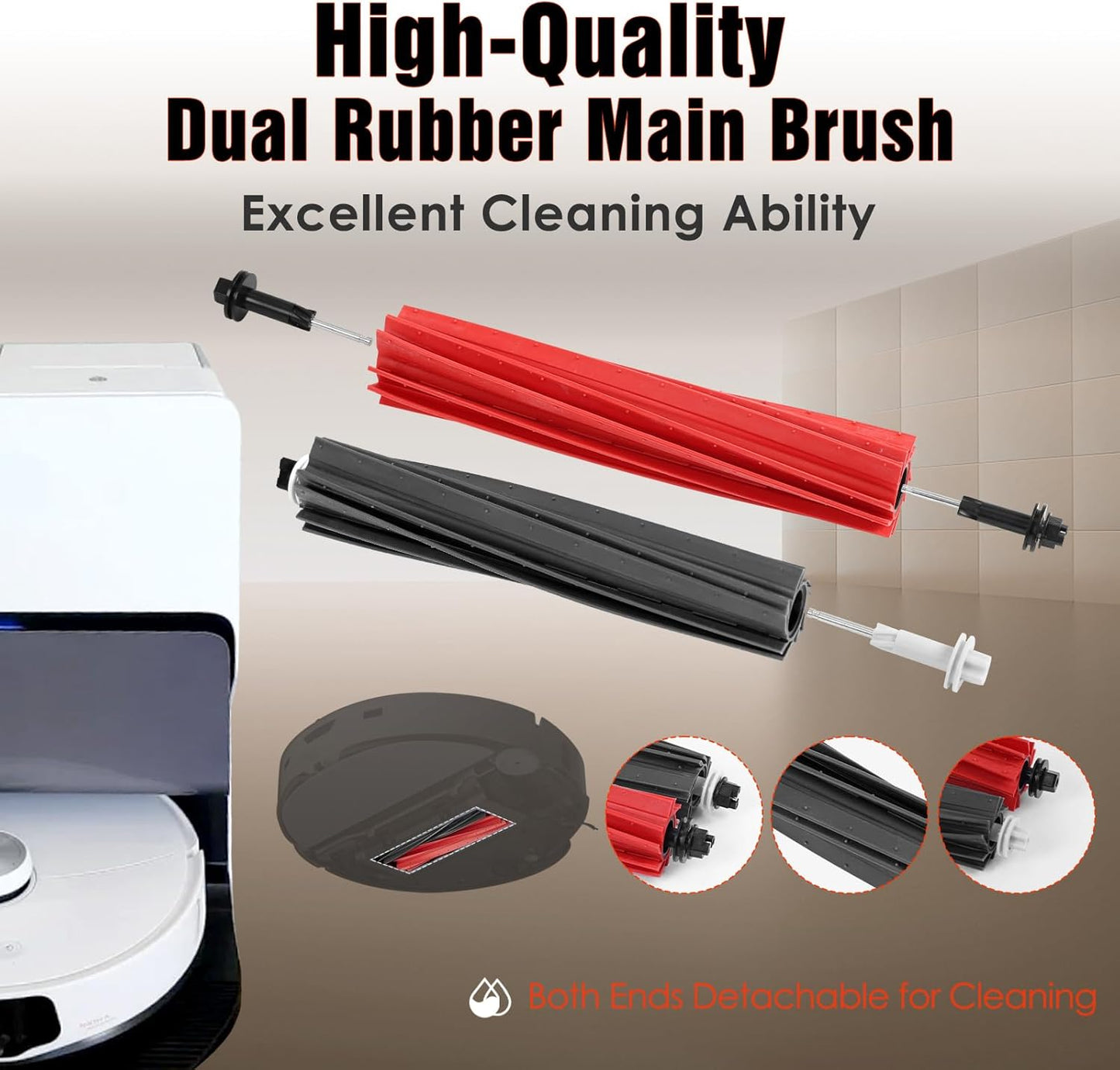 Roborock S8 MaxV Ultra Accessories Kit - 33 PCS with HEPA Filters, Mop Cloths & Brushes