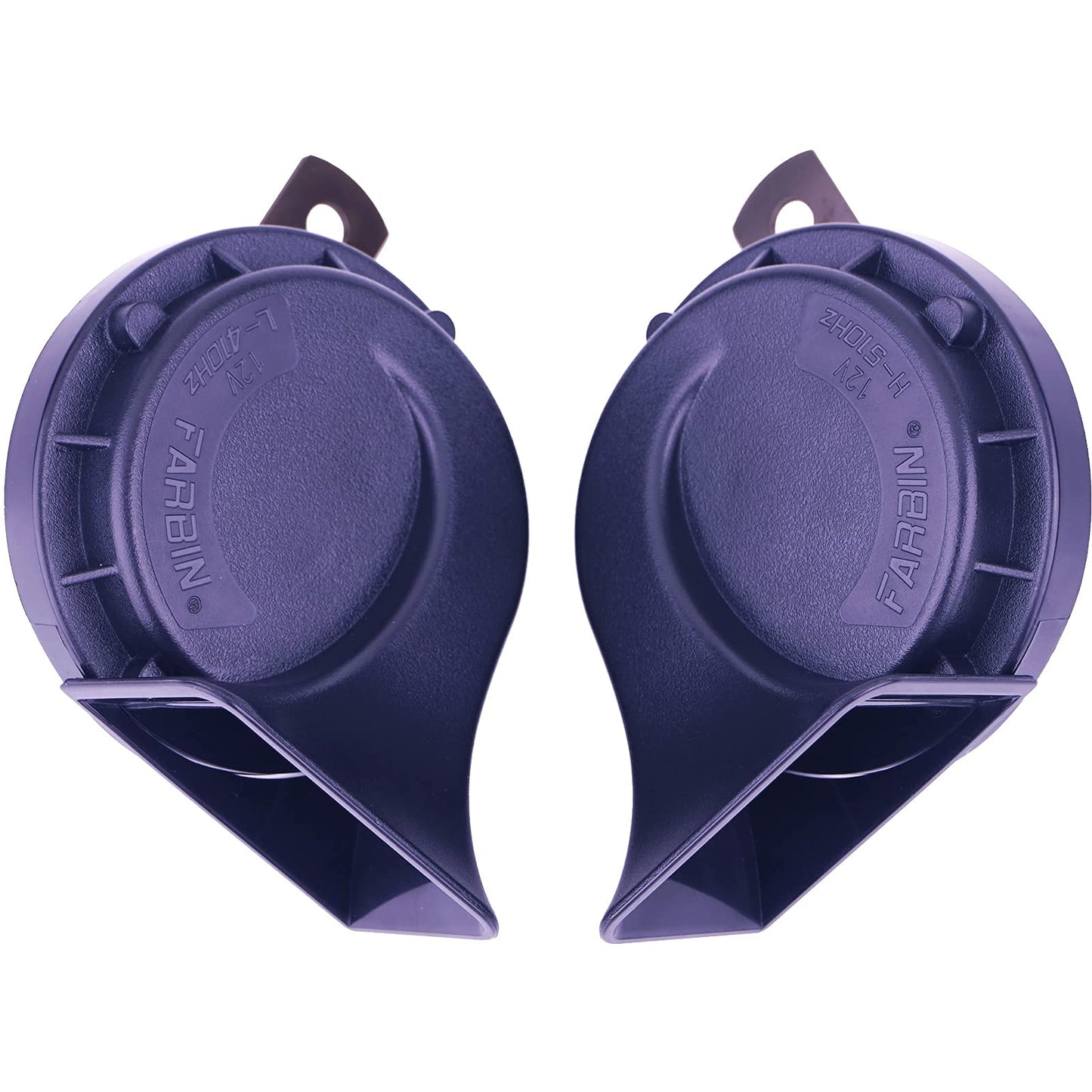 AOLIHAN Blue Electric Motohorn,12V Train Horn for Car 130dB,Super Loud Horn for Truck,Dual Tone Snail Horns 510hz/410hz,Waterproof Car Horns with Relay and Switch Button