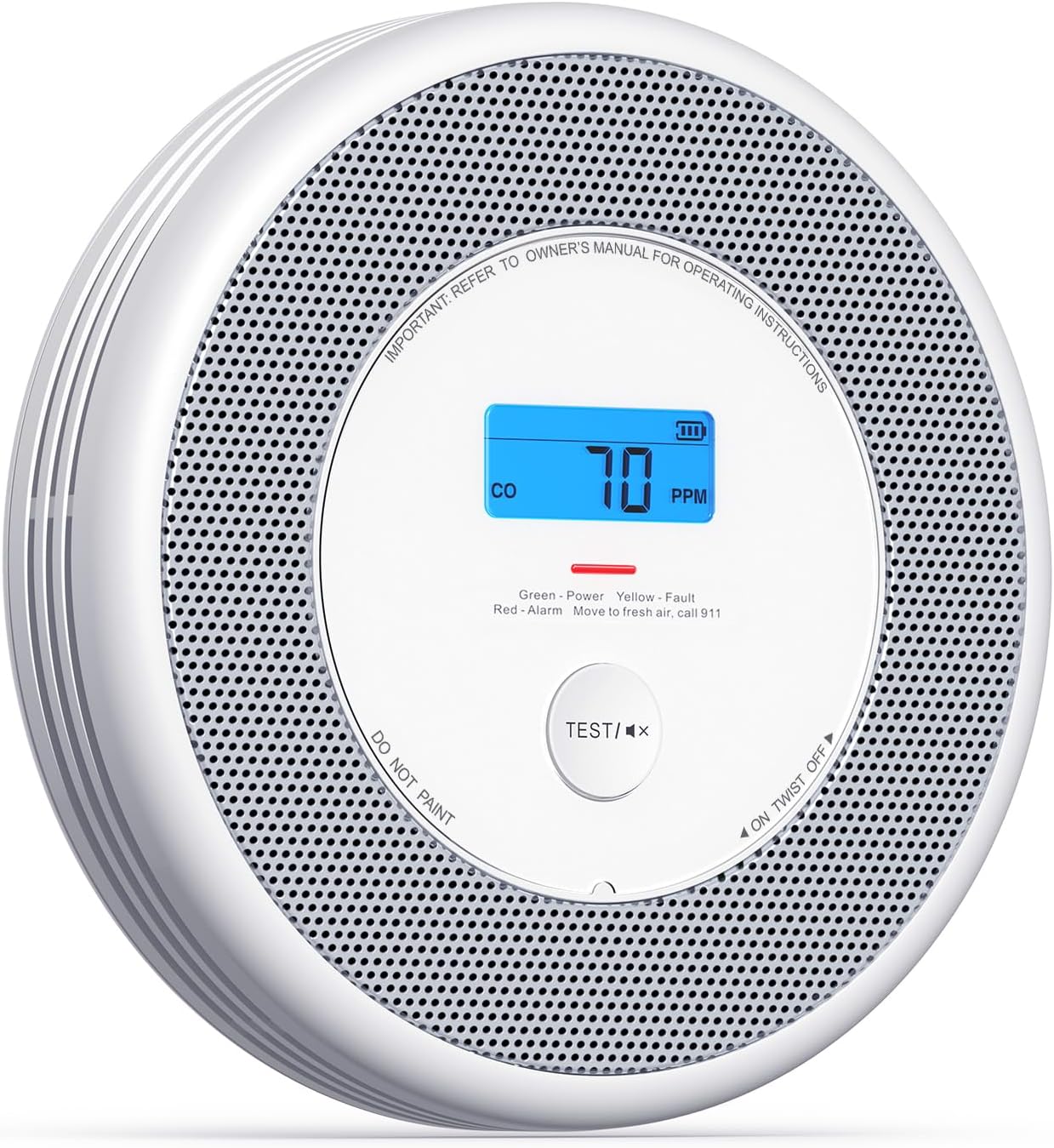 X-Sense XP0A-SR Smoke and Carbon Monoxide Detector Combo with Voice Alerts - 1-Pack