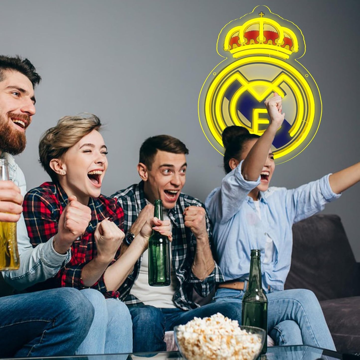 New York Yankees Neon Wall Sign - LED Baseball Team Decor for Man Cave & Bedroom, 13x15 Inch, Perfect Birthday & Christmas Gift