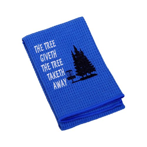 JXGZSO Disc Golf Towel The Tree Giveth The Tree Taketh Away Towel Golf Gifts Golf Towel with Clip (The Tree Taketh T)