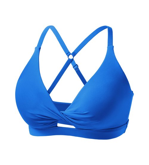 ULTREAGLE Padded Sports Bras for Women - Strappy Sports Bra Workout Tops for Women Twist Front Gym Tops