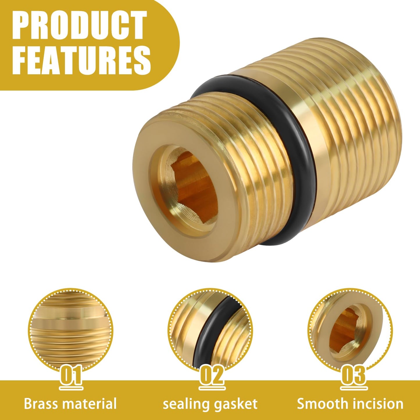MEKILYN 7110264 Water Outlet Fitting Replacement for Simpson Pressure Washer Pumps - Compatible with Models 510020, 520004, 520006, 520020 (M20 to M22 Adapter)