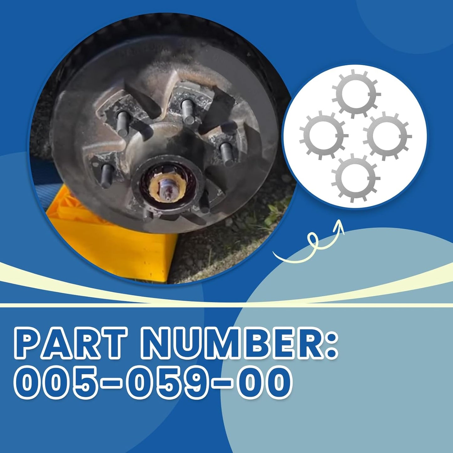 005-059-00 1.75" Tang Washers(4 Pieces) Compatible with 10k HD 12k 15k Wheel Axle Trailer