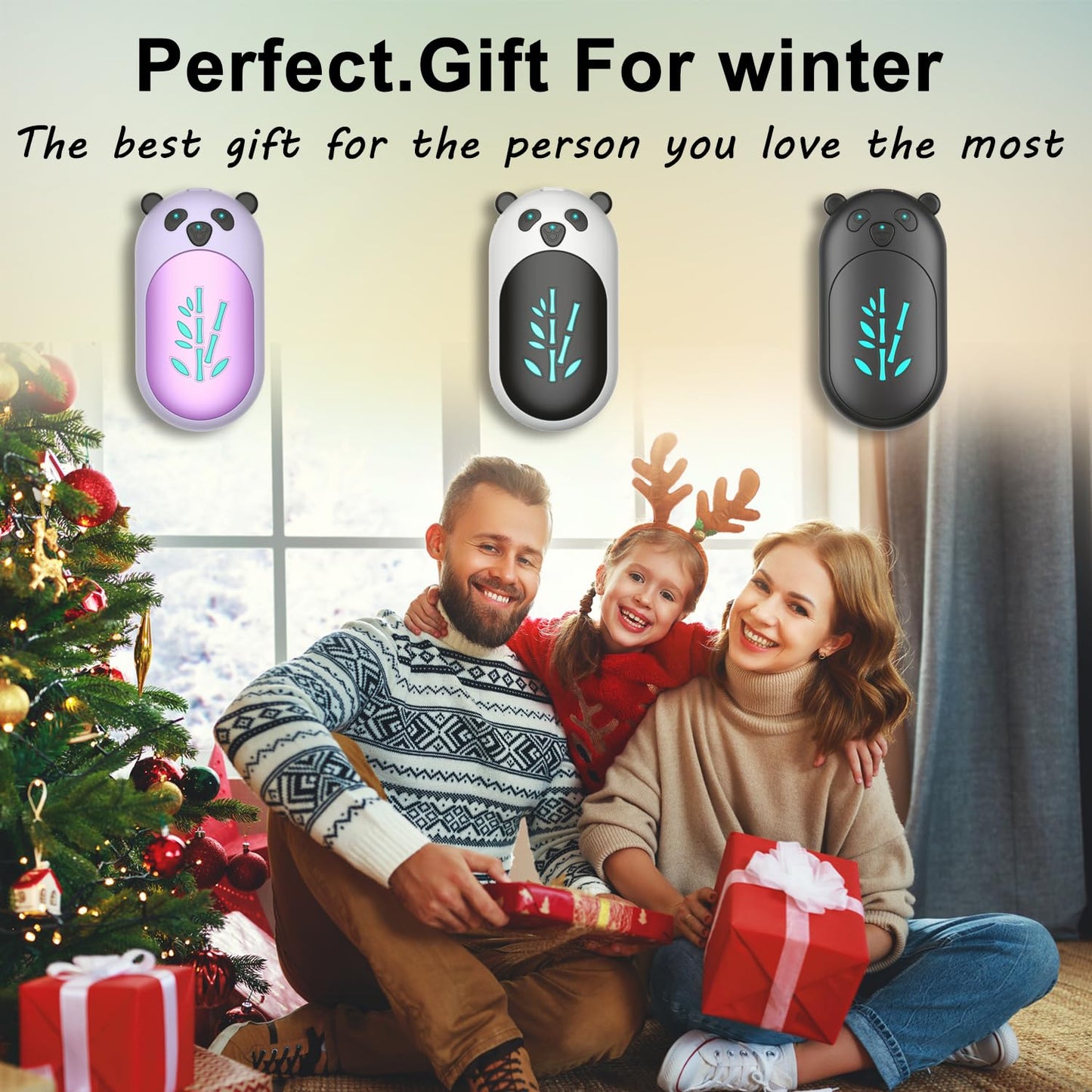 AI Hand Warmers Rechargeable 2 Pack, 6000mAh Electric Hand Warmer Reusable, 20Hrs Long Heating, Portable Pocket Heater Handwarmer for Women Men, Outdoor Camping, Ski Equipment(Purple)