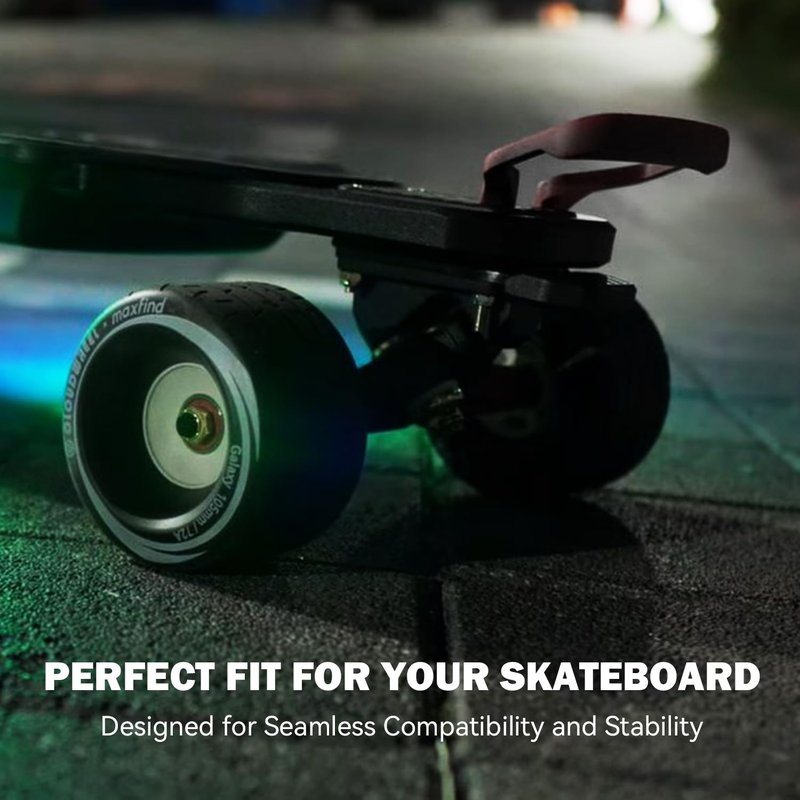 Maxfind Skateboard Handle,Ergonomic & Comfortable Grip for Electric Longboards, Easy to Install,Waterproof Aluminum Design(Black)