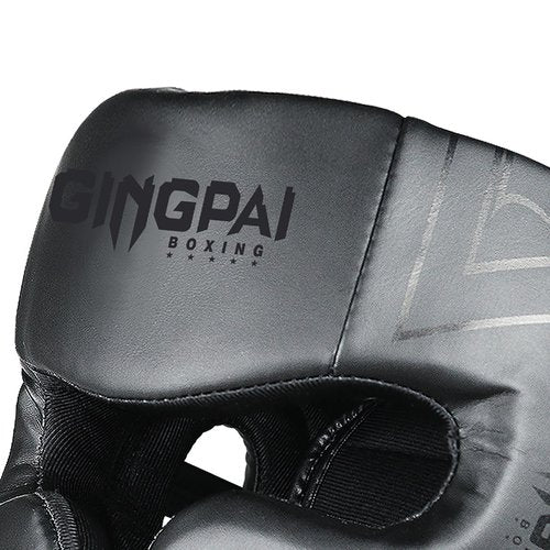 Boxing Headgear,Adjustable Face Grill,Headgear for MMA Training,Sparring,Grappling,Martial Arts,Kickboxing,Taekwondo,Karate,Muay Thai Headgear (Pure Black, M)