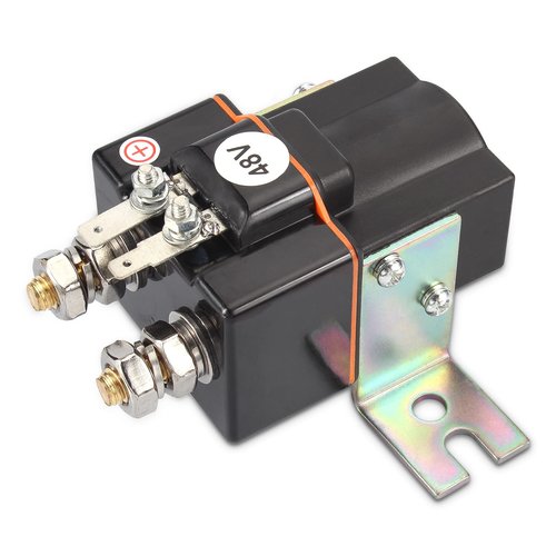 Dewkake Club Car 48V 4 Terminal Solenoid Coil, Fits 1995-UP DS and 2004-2008 Precedent Golf Carts, OEM# 101908701 102774701, 5722 Suit(Solenoid and Resistor Assembly)
