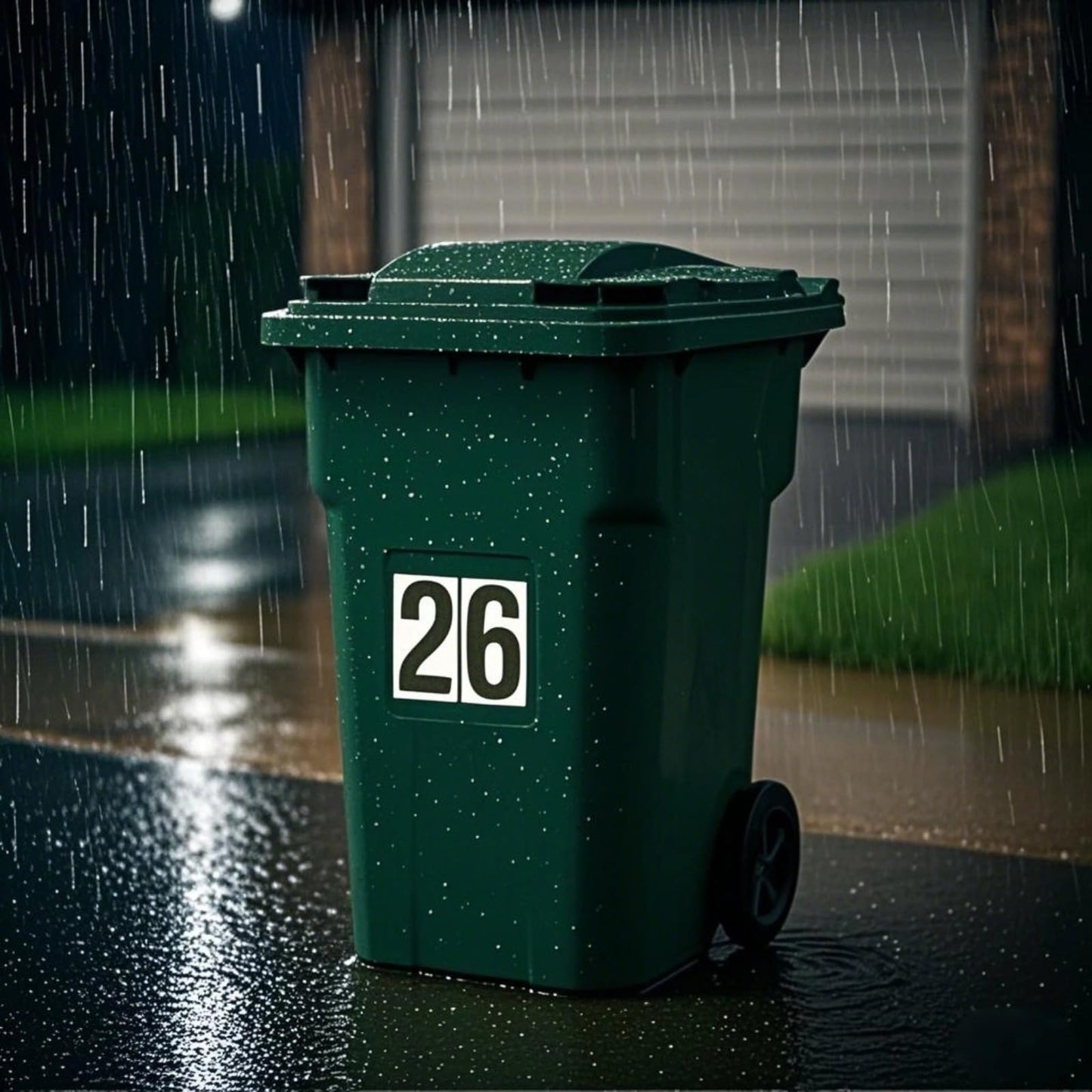 Jiepuxiter 10 Sheets Reflective Vinyl Mailbox Number Stickers,Self-Adhesive Address Labels for Cars, House Doors, Windows & Metal Mailboxes (Black, 4 inch)