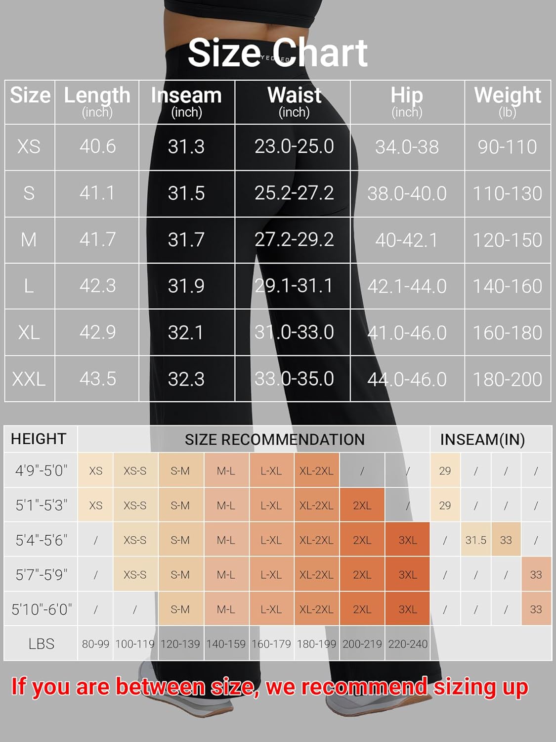 YEOREO High Waist Workout Leggings - Hidden Scrunch Design | No Front Seam, Straight Leg Yoga Pants
