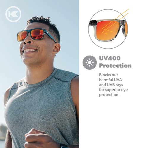 Knockaround Torrey Pines Sport Polarized Sunglasses for Men & Women - UV400 Protection - Running
