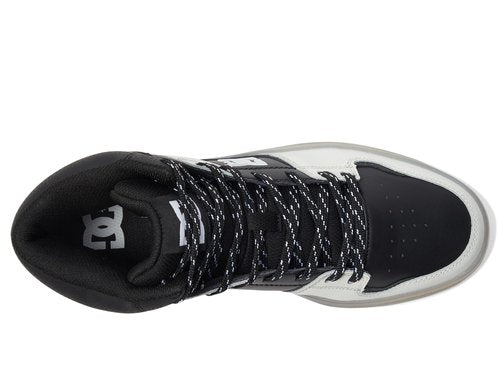 DC Cure Casual High-Top Skate Shoes Sneakers Black/Cream 7 D (M)