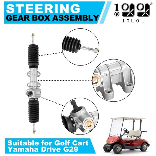 Golf Cart Steering Gear Box Assembly Fit for Yamaha Drive G29 Gas & Electric, Replaced Part JW1-F3400-00