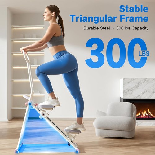 HXD-ERGO Stair Stepper - Adjustable Resistance Vertical Climber for Full Body Cardio Workout | Folding Design