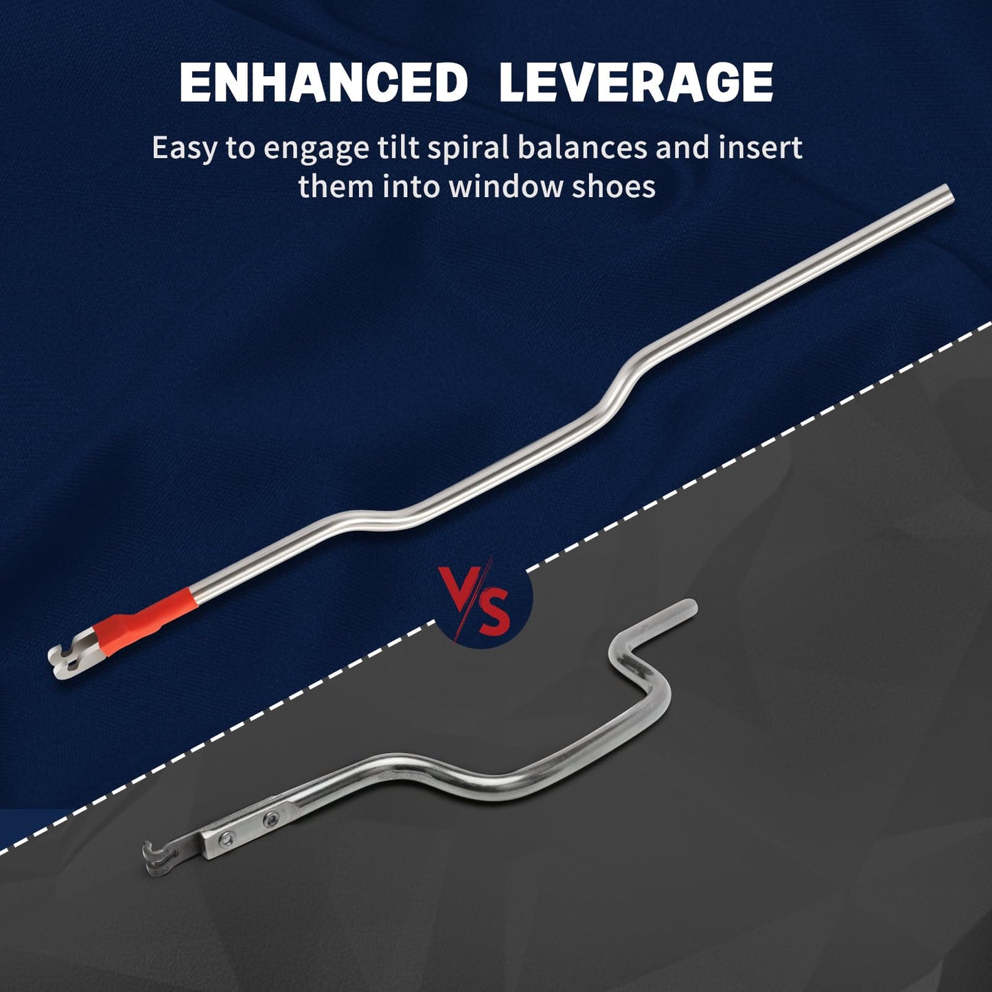 ColumPRO 2PCS Window Balance Spring Replacement Tool, Heavy-Duty Stainless Steel Window Tension Tool for Window Track Cleaning, Tilt Spiral Balance, Changing Window Parts and Hardware