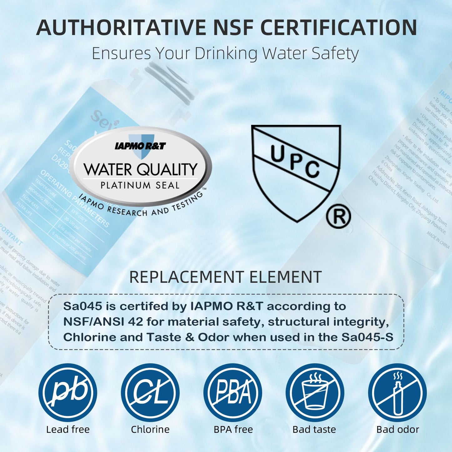 Adq747935 Water Filter Replacement for L&G Lt1000p/Pc, LfxS26973s, LmxS28626s, LmwS27626s, LfxS28596s, Adq74793501, 1Pack