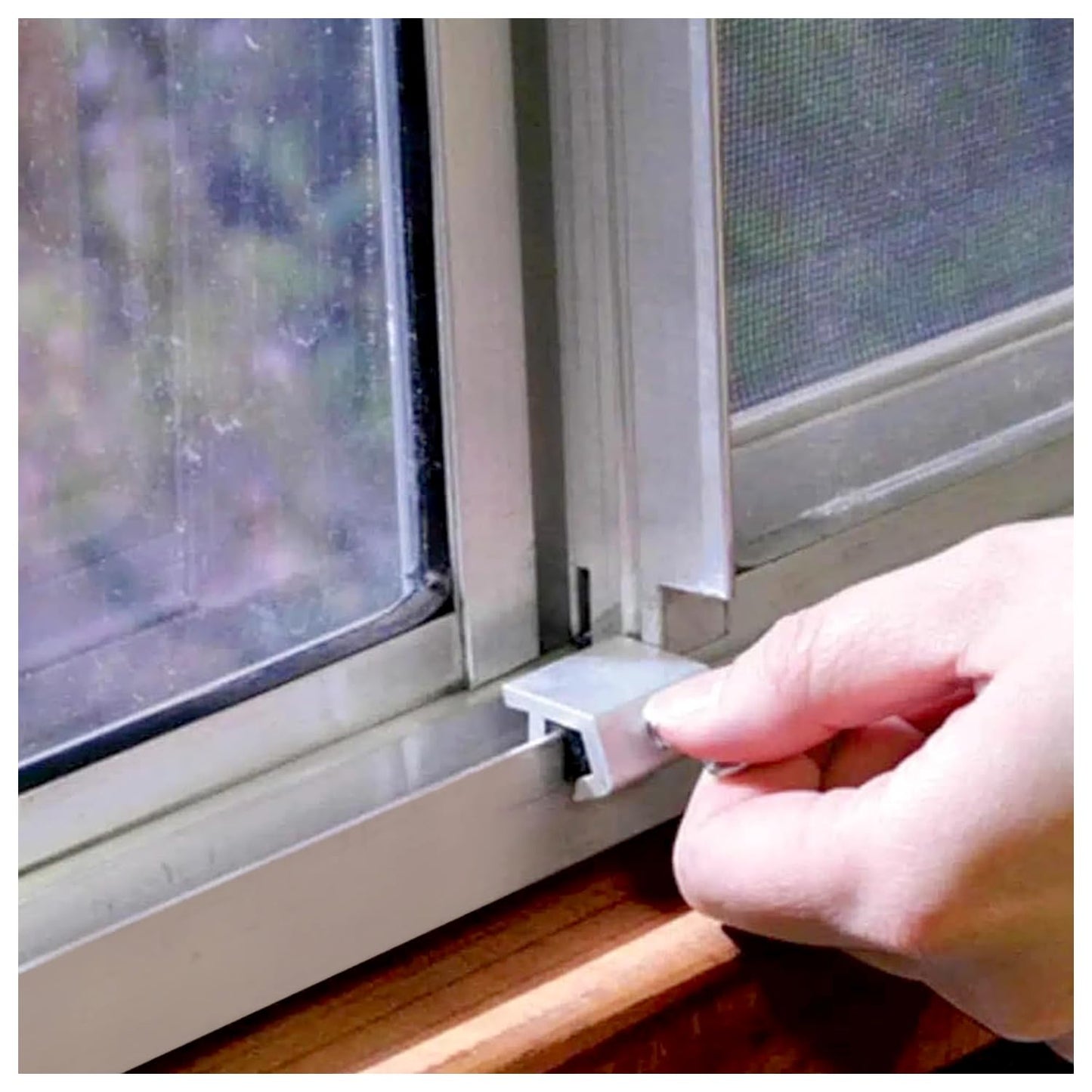 Nuk3y Sliding Window Security Locks (Aluminum, 12 Pack)