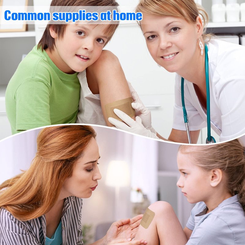 400 Pcs Bandages Bulk Various Sizes Food Service Waterproof Adhesive Bandages Sterile Processing Non Stick Strips Pad for First Aid & Wound Care Protection(8 Styles)