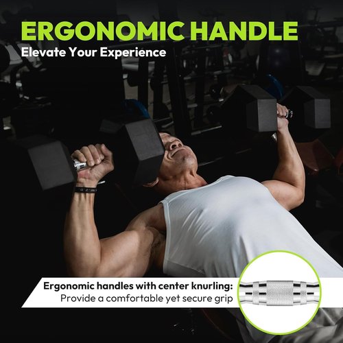 HANDBODE Hex Dumbbell Set - Rubber Encased 45-400 lb Hand Weights for Secure Grip & Home Gym Fitness