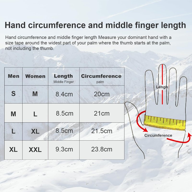 FanVean Gloves for Cold Weather Women Men Winter: Thermal waterproof Windproof 360°Touchscreen for Running Cycling Snow Ski Driving Motorcycle Hiking Riding Workout- Medium Black
