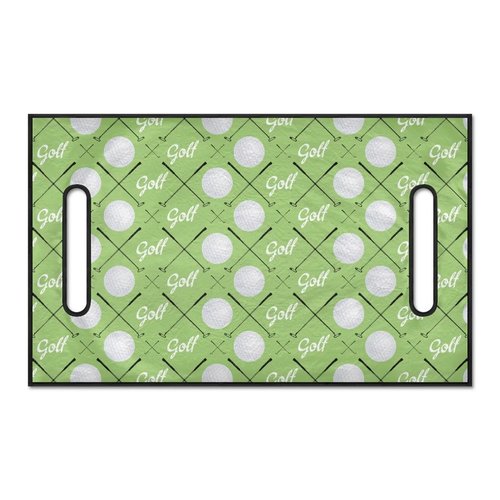 HUISEFOR Universal Golf Cart Seat Covers Green 2 Passenger Golf Cart Seat Towel Covers Soft Fuzzy Winter Golf Cart Seat Cover Blanket Compatible with EZGO & Club Car Golf Carts