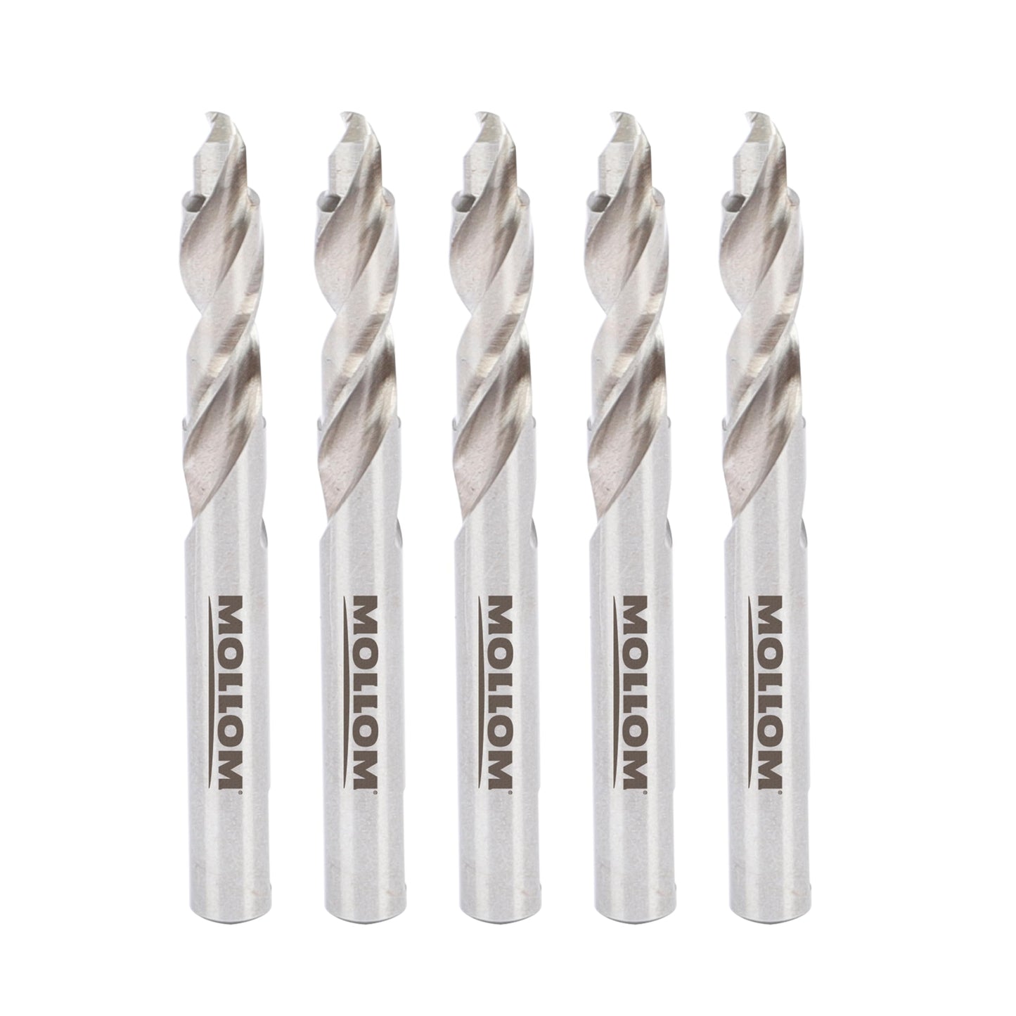 MOLLOM Stepped Pilot Drill Bits 5Pcs for Carbide Hole Saw, Center Drill bit for Metal, Steel, Iron, Wood, Plastic