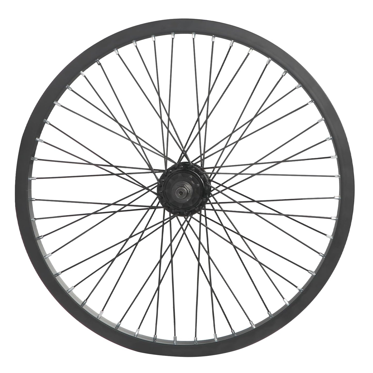cubsala BMX Wheel 20 x 1.75 48H, Yaphet Rear Wheel with M14 Axle and 9 Teeth Sprocket, Black