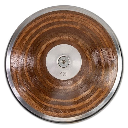 Cannon Sports Steel Rim Wood Discus – Meets IAAF Standards – Beginner to Advance Throwers - Competition & Training - Multiple Weights Available (1kg, Wood)