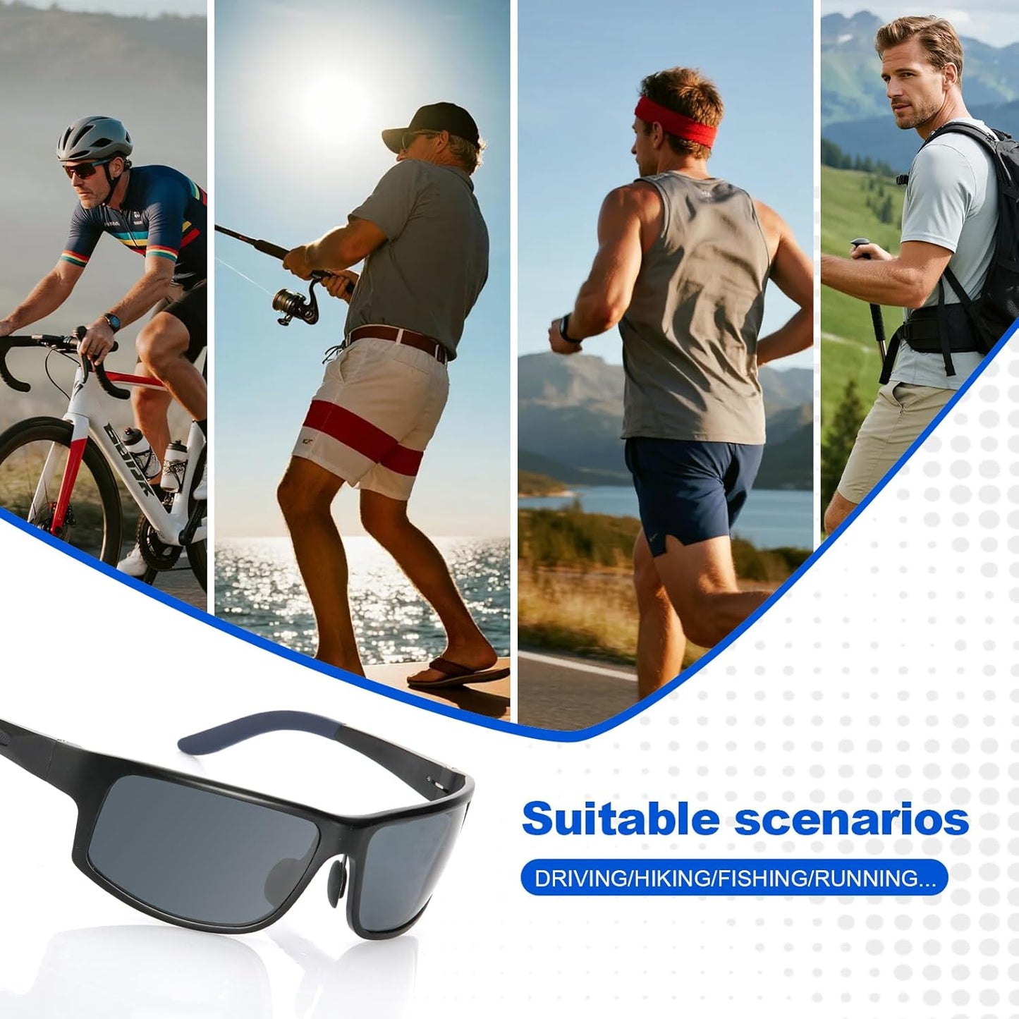 Skiennix Unbreakable Polarized Sports Sunglasses - Scratch & Seawater-Proof, Aluminum Frame
