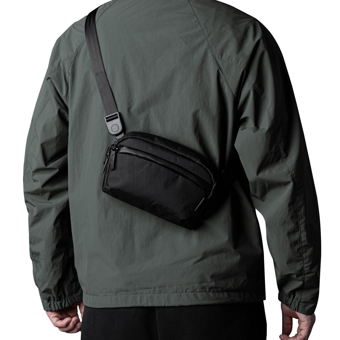 ALPAKA Flight Sling Bag 1L Small Crossbody Sling Bag Black X-Pac VX42