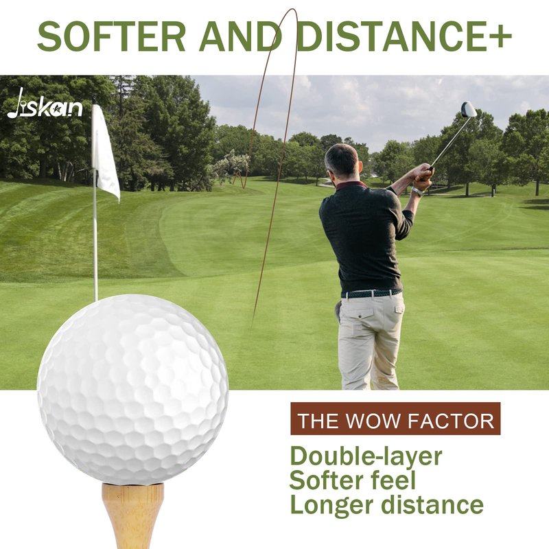 Jiskan Golf Gifts for Men and Women, Golf Accessories Set with Hi-End Case, Golf Balls, Rangefinder, Golf Tees, Brush, Multifunctional Divot Knife, Scorer, Golf Ball Clamp