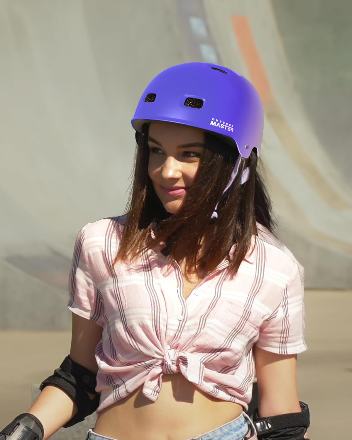 OutdoorMaster Skateboard Cycling Helmet - Multi-Sport Ventilation with Two Removable Liners | For Kids, Youth & Adults