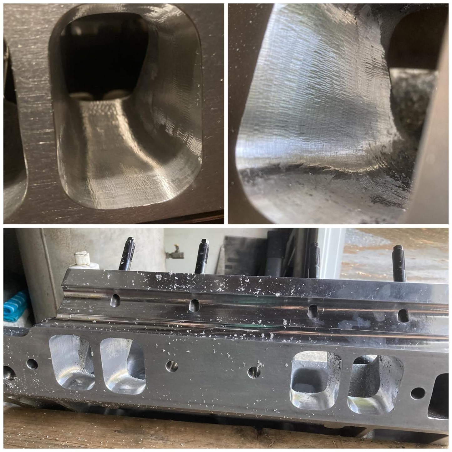 Sworker 5Pcs Long Carbide Burr Set 6mm Shank Total L 158mm Die Grinder Bits Rotary Rasp Attachment Cut Port Grind Metal Cast Iron Steel Aluminum Cylinder Head Engine Intake Exhaust Manifold Tight Area