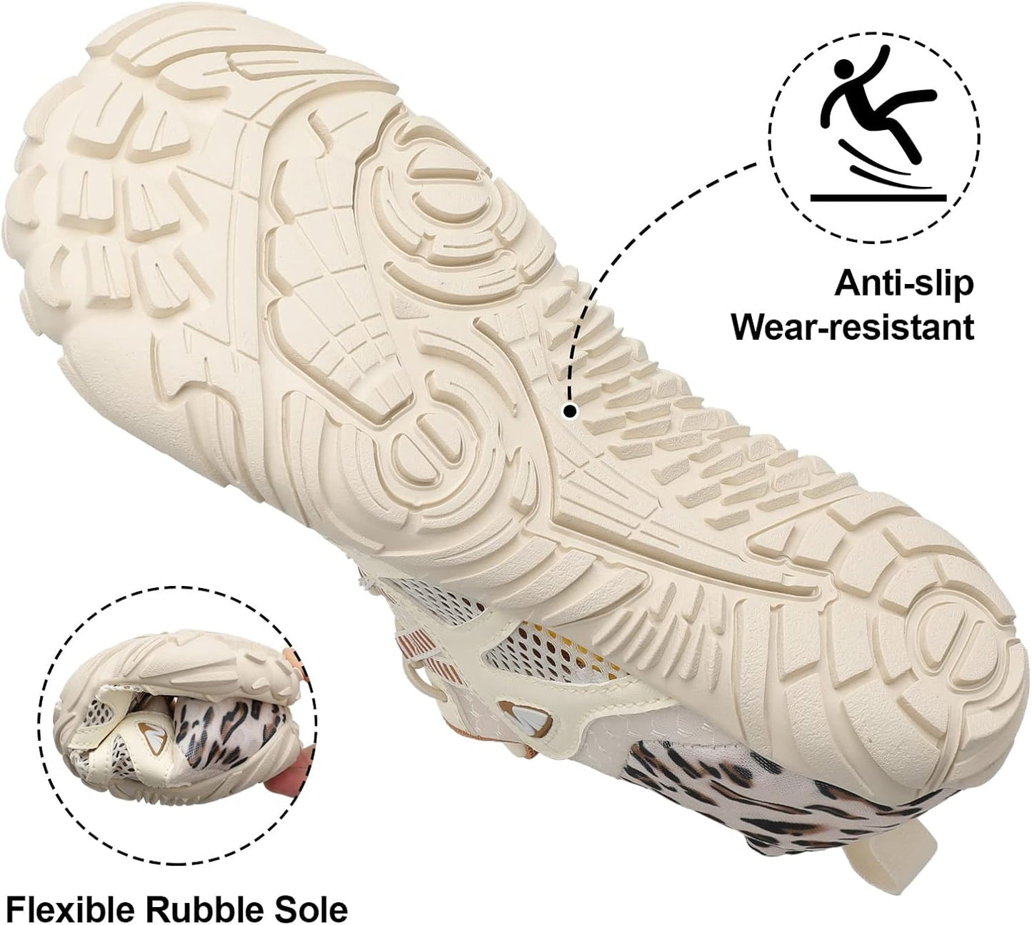 XIHALOOK Quick Dry Athletic Water Shoes - Unisex Barefoot Design for Beach, Hiking & Kayaking