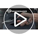 DRACHENADER 9" Survival Knife with Kydex Sheath – Full Black, 5mm 5Cr13MoV, G10 Handle, Fixed Blade