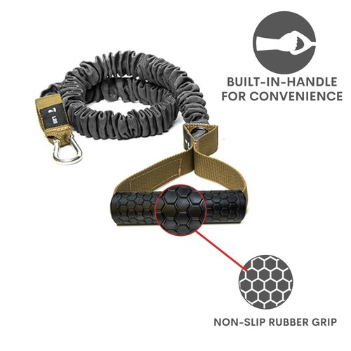 Resistance Cords by 4KOR Fitness - Includes One Pair of Resistance Cords for Strengthening Core and Shoulders (7 lbs)