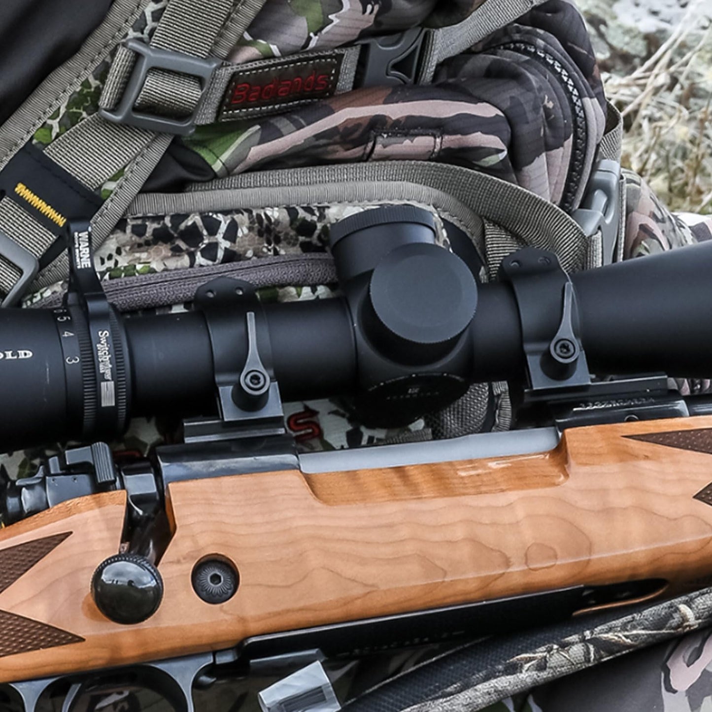 WARNE Maxima 1-Inch Quick-Detach Matte Scope Rings